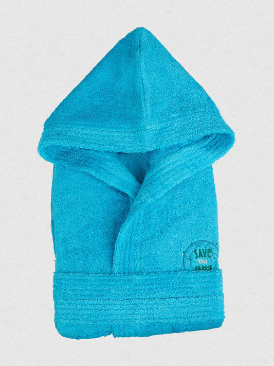 Μπουρνούζι Παιδικό Eco Turquoise Ηλικία 12-14