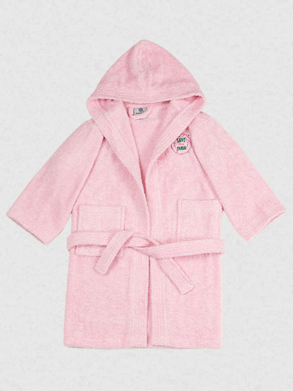 Μπουρνούζι Παιδικό Eco Pink Ηλικία 6-8