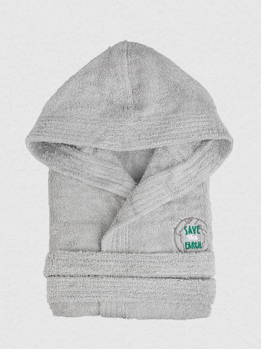 Μπουρνούζι Παιδικό Eco Grey Ηλικία 4-6