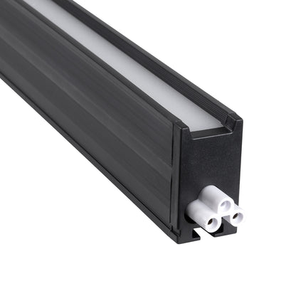 OFFICE 61025-P Γραμμικό Κρεμαστό Φωτιστικό Linear LED 18W 2170lm 120° AC 220-240V Μ120 x Π2 x Υ4cm Θερμό Λευκό 2700K - Μαύρο