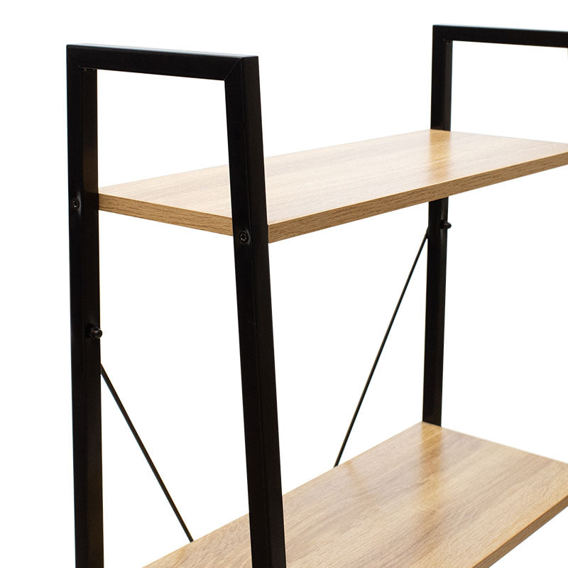 Βιβλιοθήκη Ramon Φυσικό-Μαύρο 60x23x145,5