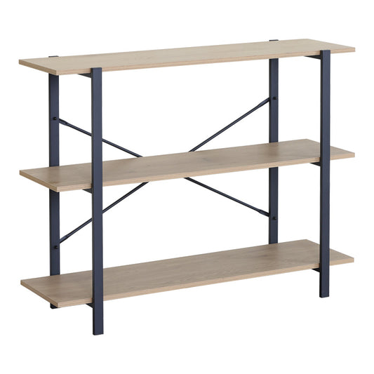 Επιδαπέδια Ραφιέρα Nebranzo σε Oak Απόχρωση με Μαύρο Μέταλλο 106x35x80