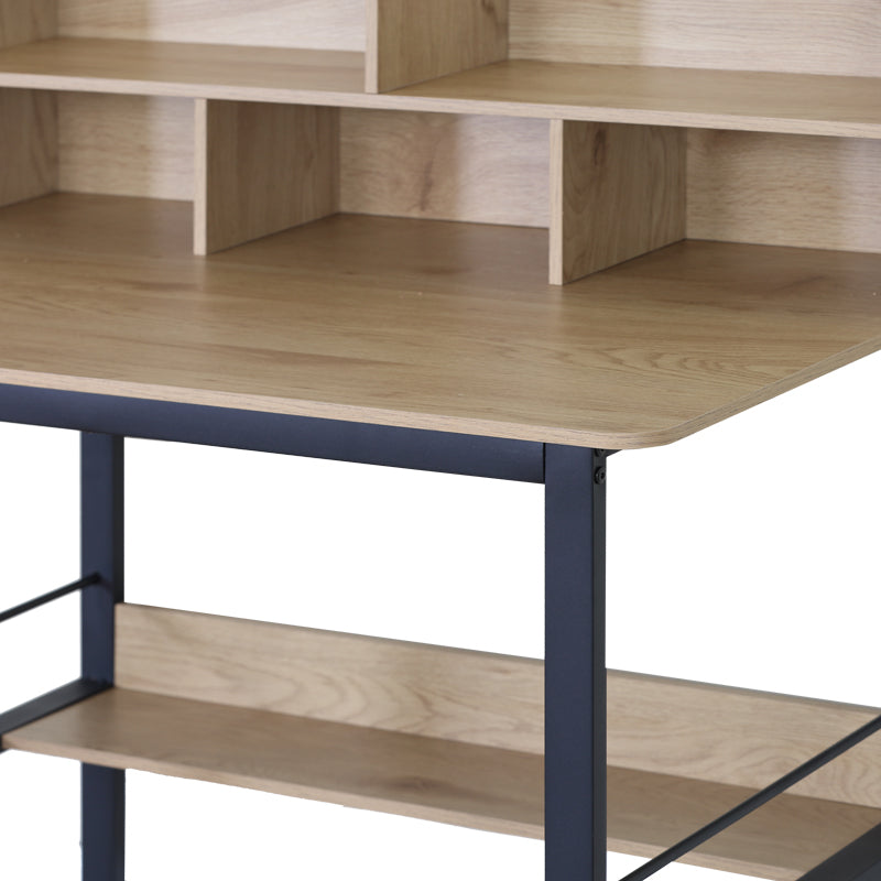 Γραφείο Εργασίας Biuro Oak-Μαύρο Μέταλλο 120x60x103