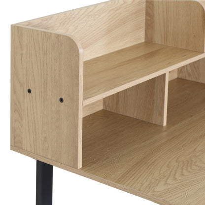Γραφείο Εργασίας Biuro Oak-Μαύρο Μέταλλο 120x60x103