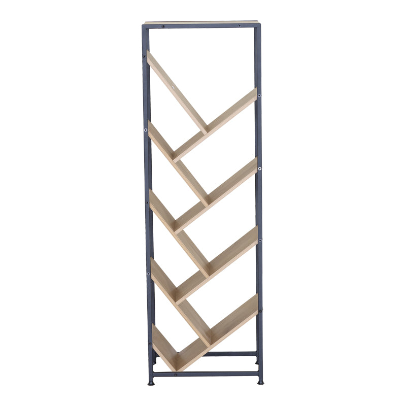 Βιβλιοθήκη Orunta Oak-Μαύρο Μέταλλο 40x26.5x125