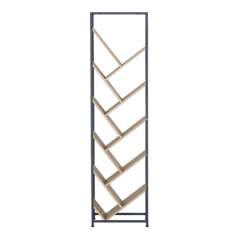 Βιβλιοθήκη Orunta Oak-Μαύρο Μέταλλο 40x26.5x150