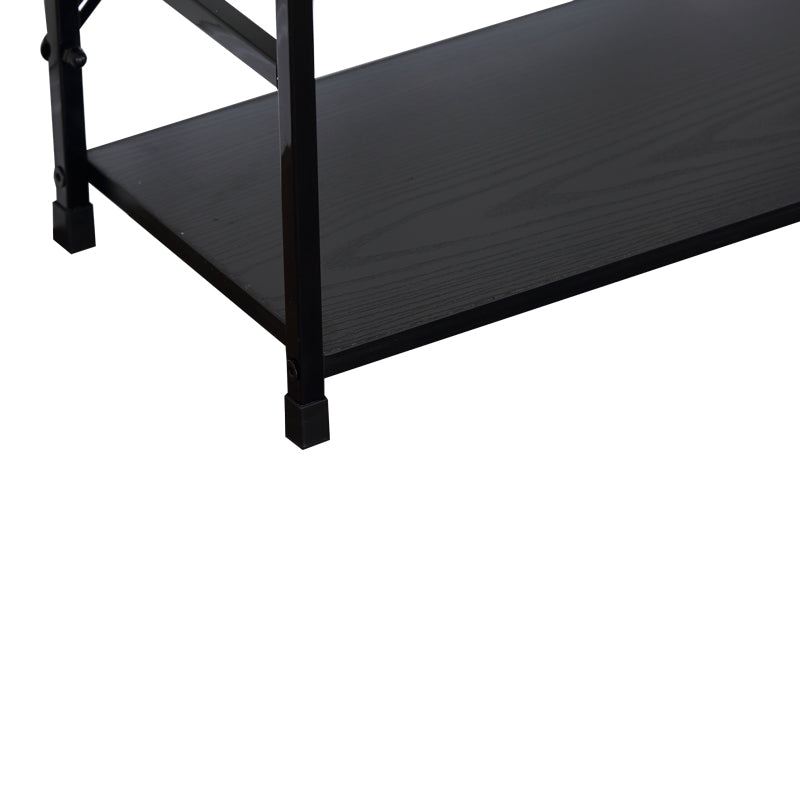 Βιβλιοθήκη-Ραφιέρα Manlo Μαύρο Μέταλλο 58.6x23.5x80