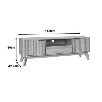 Έπιπλο Τηλεόρασης Hamea MDF σε Φυσική Απόχρωση 145x39,5x49