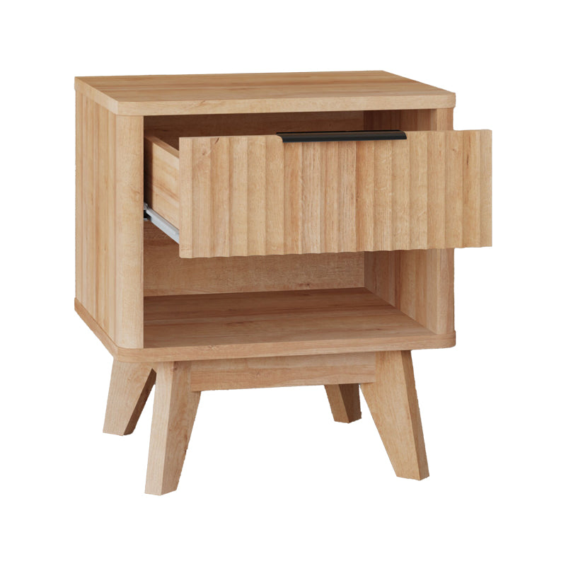 Κομοδίνο Hamea MDF σε Φυσική Απόχρωση 45x39.5x50.2