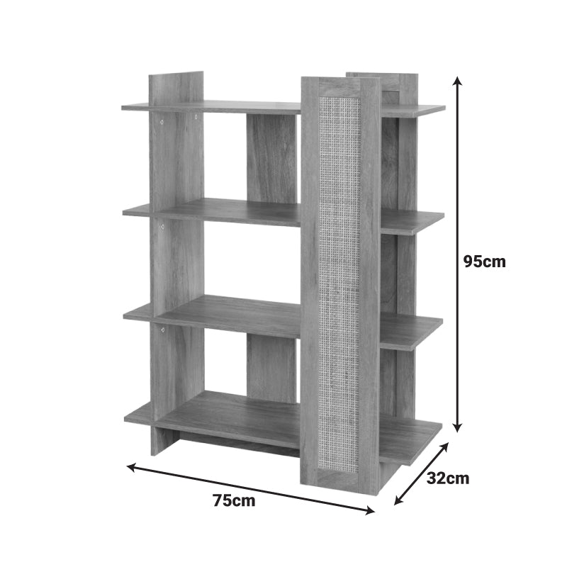 Oslo Sonoma Bookcase 75x32x95