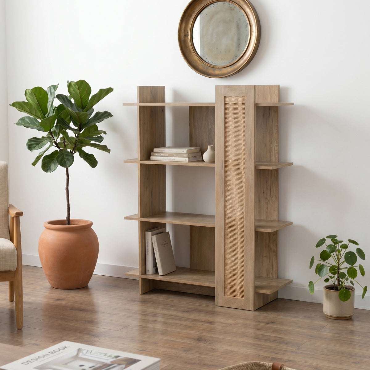 Oslo Sonoma Bookcase 75x32x95