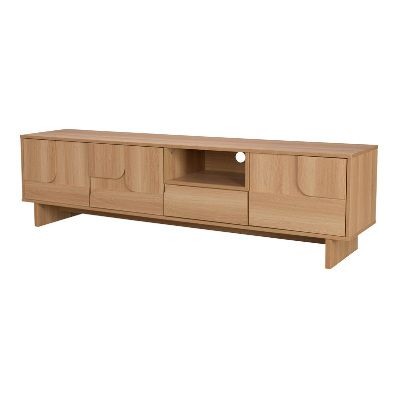 TV Stand Jenfia MDF in Natural Color 180x39x45.5