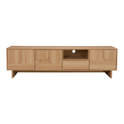 TV Stand Jenfia MDF in Natural Color 180x39x45.5