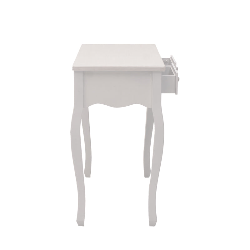 Κονσόλα Joliene MDF σε Λευκή Αντικέ-Φυσική Απόχρωση 80x40x75