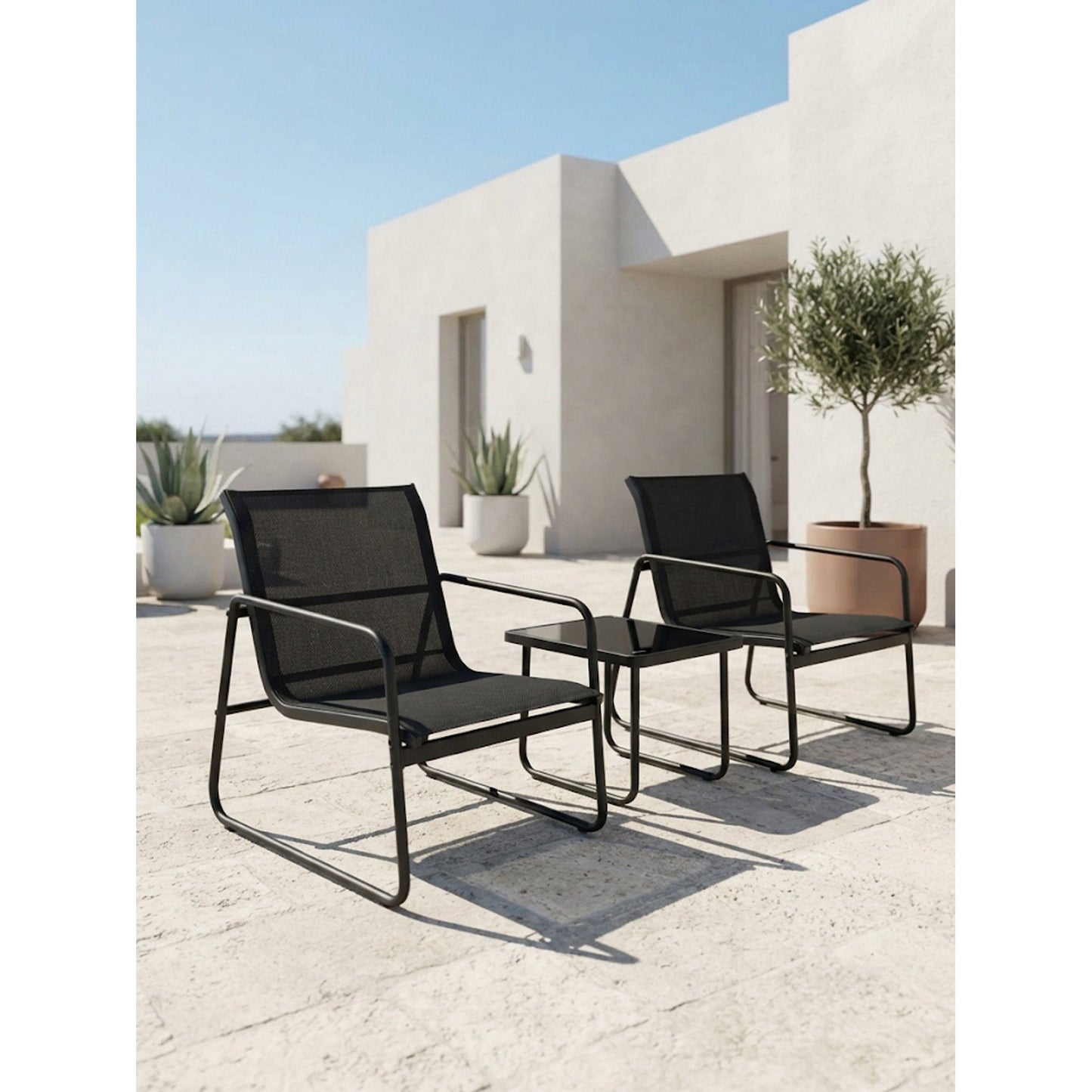 Oberon Black Living Room Set