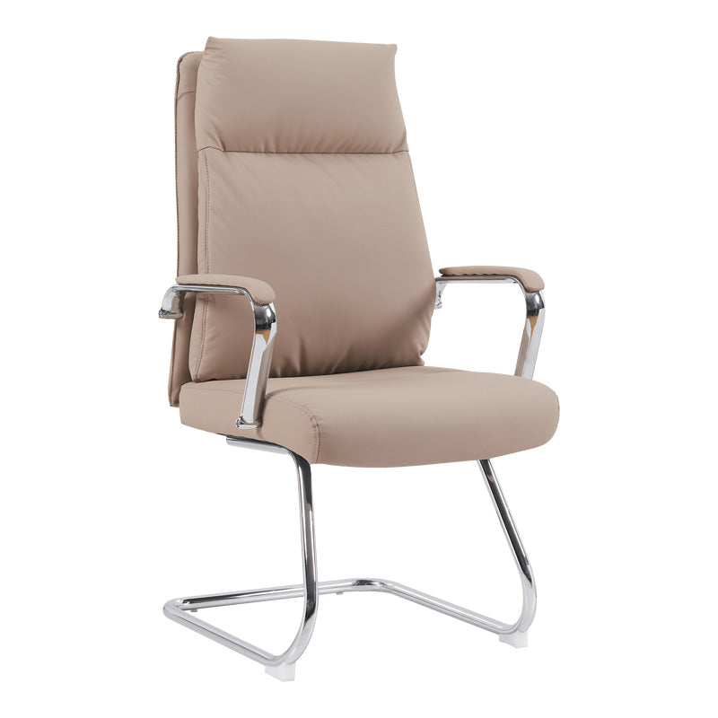 Καρέκλα Επισκέπτη Siquel I PU σε Cappuccino Απόχρωση 58x62x105