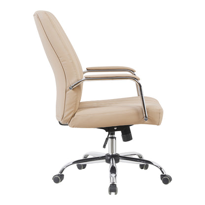 Καρέκλα Γραφείου Διευθυντή Mido PU Cappuccino 58x71x100-106
