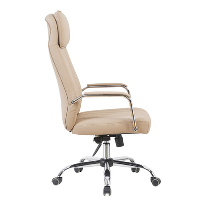 Καρέκλα Γραφείου Διευθυντή Morales PU Cappuccino 60x70x118-124