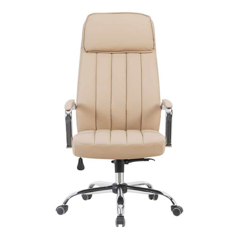Καρέκλα Γραφείου Διευθυντή Morales PU Cappuccino 60x70x118-124