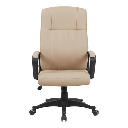 Καρέκλα Γραφείου Διευθυντή Roby PU Cappuccino 60x70x102-110