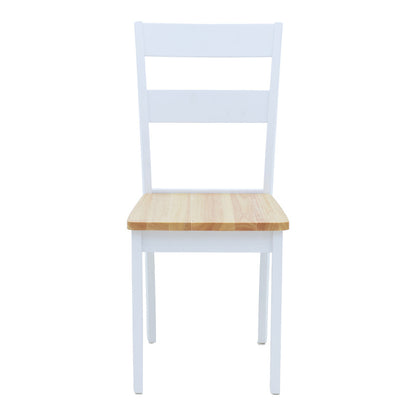 Καρέκλα York σε Λευκή-Φυσική Απόχρωση 39.5x47.5x89