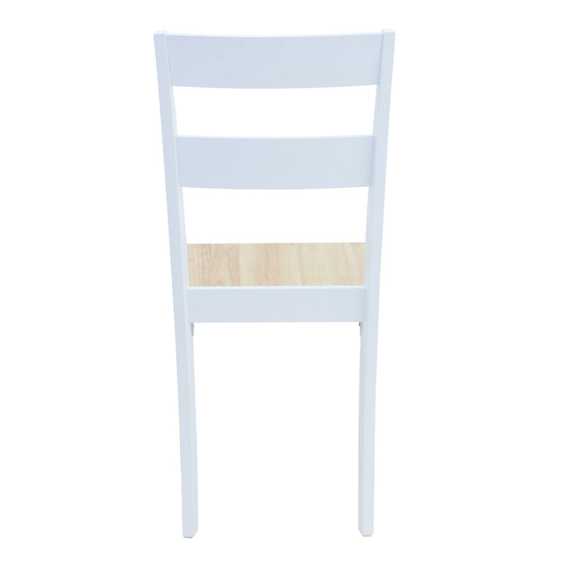 Καρέκλα York σε Λευκή-Φυσική Απόχρωση 39.5x47.5x89