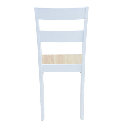 Καρέκλα York σε Λευκή-Φυσική Απόχρωση 39.5x47.5x89