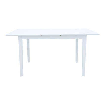 Τραπέζι Επεκτεινόμενο Mabor Ξύλο σε Λευκή Απόχρωση 120-150x80x73,8