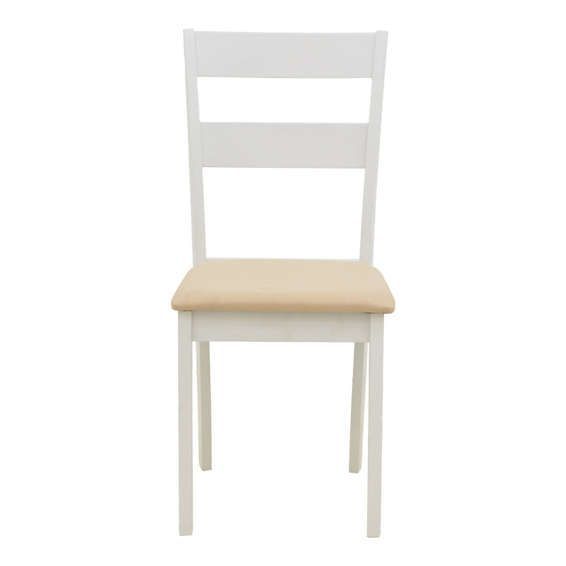 Καρέκλα Dallan Rubberwood Λευκό 40x47.5x89