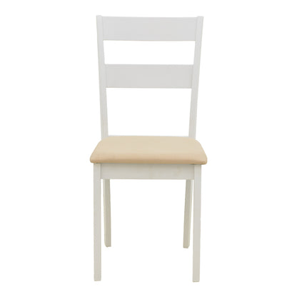 Καρέκλα Dallan Rubberwood Λευκό 40x47.5x89