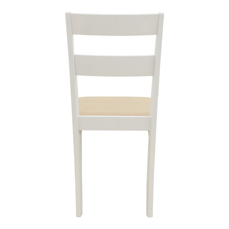 Καρέκλα Dallan Rubberwood Λευκό 40x47.5x89