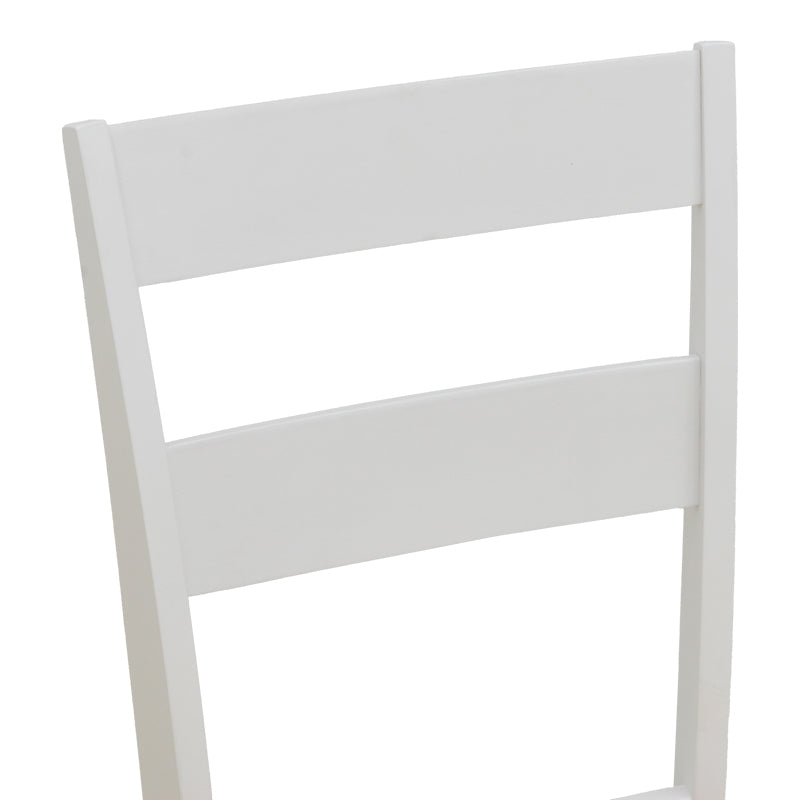 Καρέκλα Dallan Rubberwood Λευκό 40x47.5x89