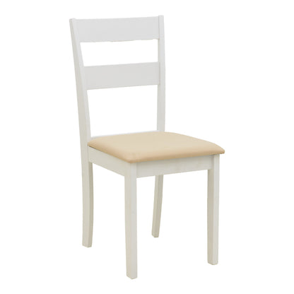 Καρέκλα Dallan Rubberwood Λευκό 40x47.5x89