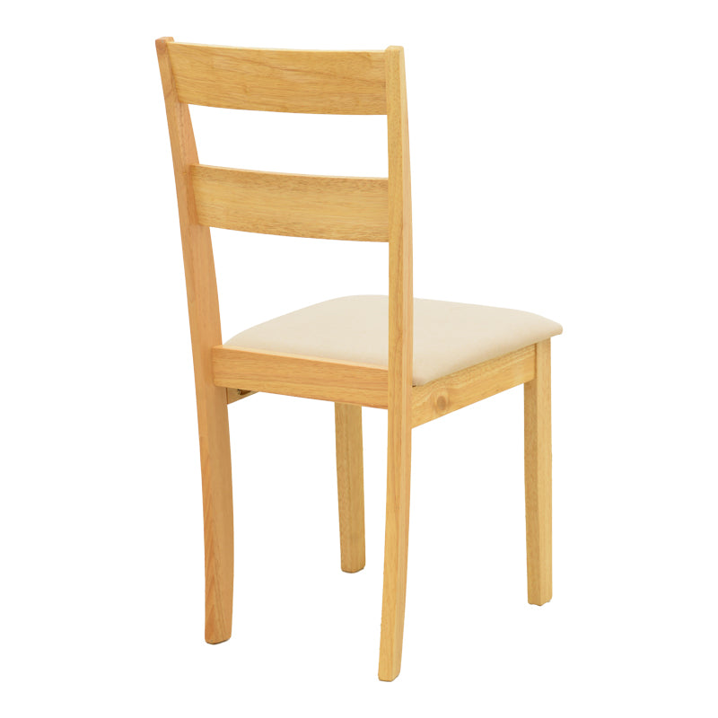 Καρέκλα Dallan Rubberwood σε Φυσική Απόχρωση 40x47.5x89