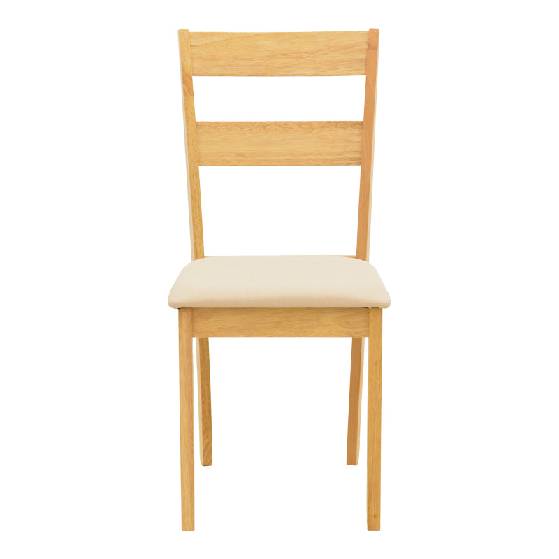 Καρέκλα Dallan Rubberwood σε Φυσική Απόχρωση 40x47.5x89
