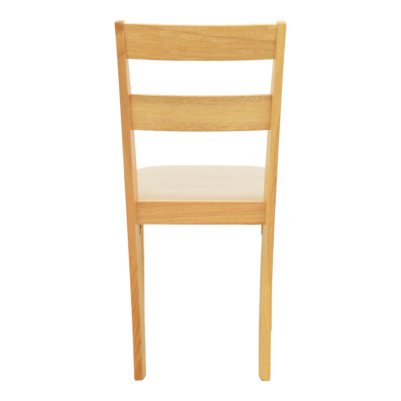 Καρέκλα Dallan Rubberwood σε Φυσική Απόχρωση 40x47.5x89