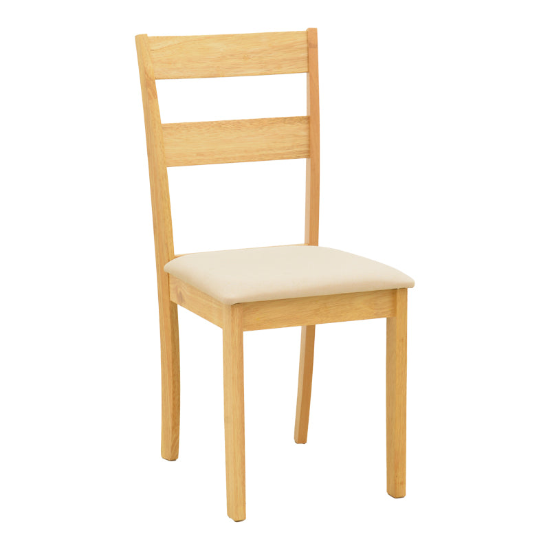 Καρέκλα Dallan Rubberwood σε Φυσική Απόχρωση 40x47.5x89