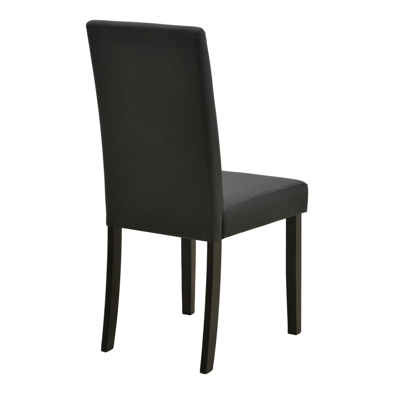 Καρέκλα Zeben Μαύρο PU με Πόδι Μαύρο Rubberwood 43,5x55,5x93,5