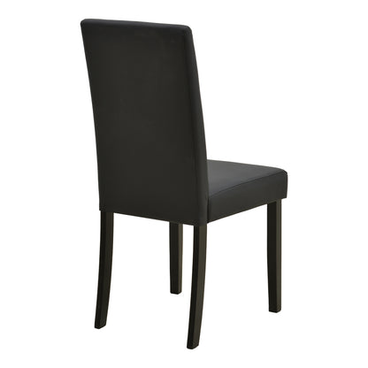 Καρέκλα Zeben Μαύρο PU με Πόδι Μαύρο Rubberwood 43,5x55,5x93,5