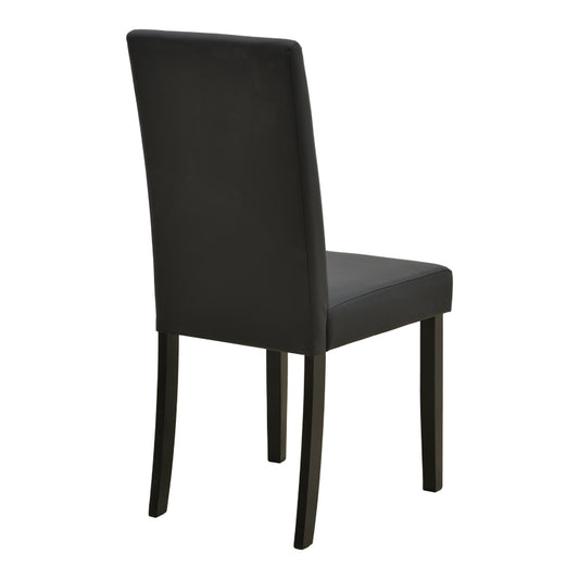 Καρέκλα Zeben Μαύρο PU με Πόδι Μαύρο Rubberwood 43,5x55,5x93,5