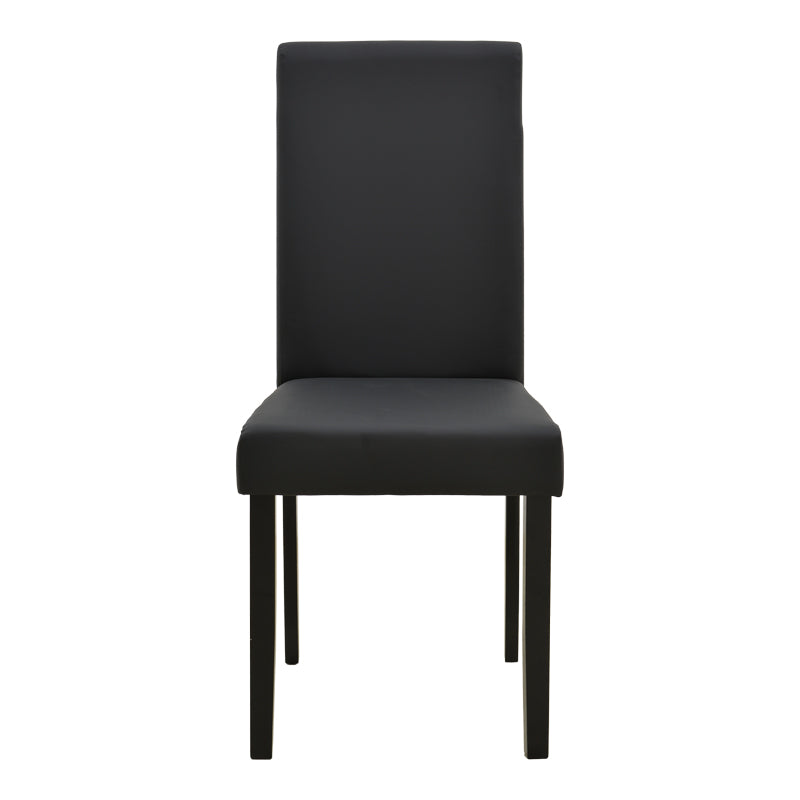 Καρέκλα Zeben Μαύρο PU με Πόδι Μαύρο Rubberwood 43,5x55,5x93,5