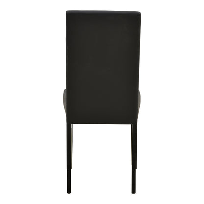 Καρέκλα Zeben Μαύρο PU με Πόδι Μαύρο Rubberwood 43,5x55,5x93,5