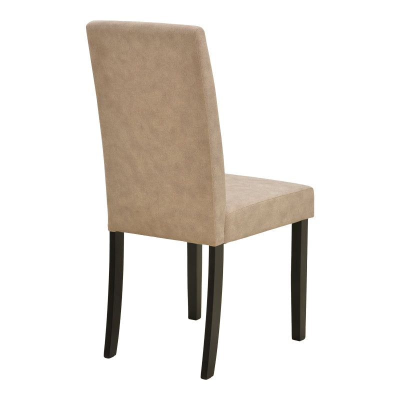 Chair Zeben Antique Beige Fabric with Black Rubberwood Leg 43.5x55.5x93.5