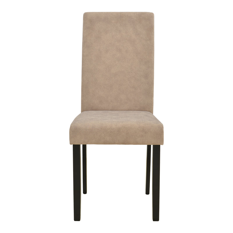 Chair Zeben Antique Beige Fabric with Black Rubberwood Leg 43.5x55.5x93.5