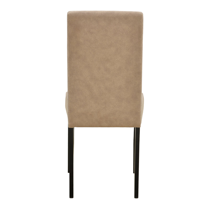 Chair Zeben Antique Beige Fabric with Black Rubberwood Leg 43.5x55.5x93.5