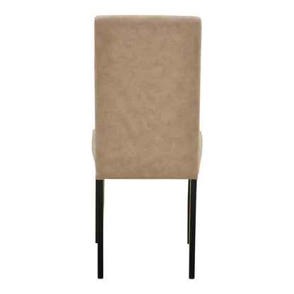 Chair Zeben Antique Beige Fabric with Black Rubberwood Leg 43.5x55.5x93.5