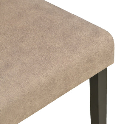Chair Zeben Antique Beige Fabric with Black Rubberwood Leg 43.5x55.5x93.5