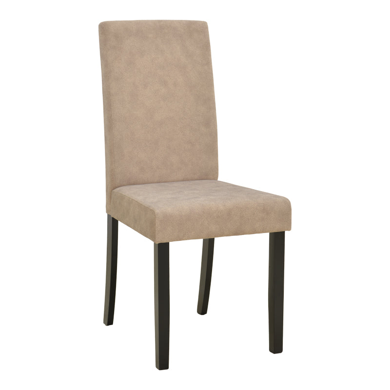 Chair Zeben Antique Beige Fabric with Black Rubberwood Leg 43.5x55.5x93.5