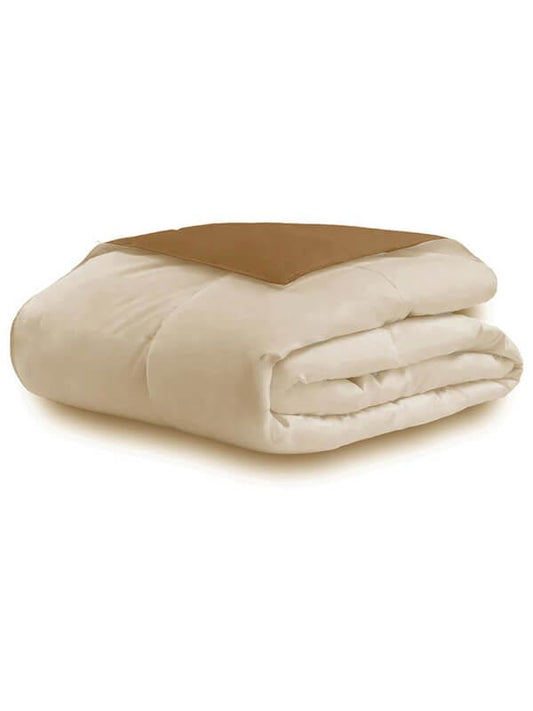 Πάπλωμα Micro Beige Υπέρδιπλο 220x240εκ