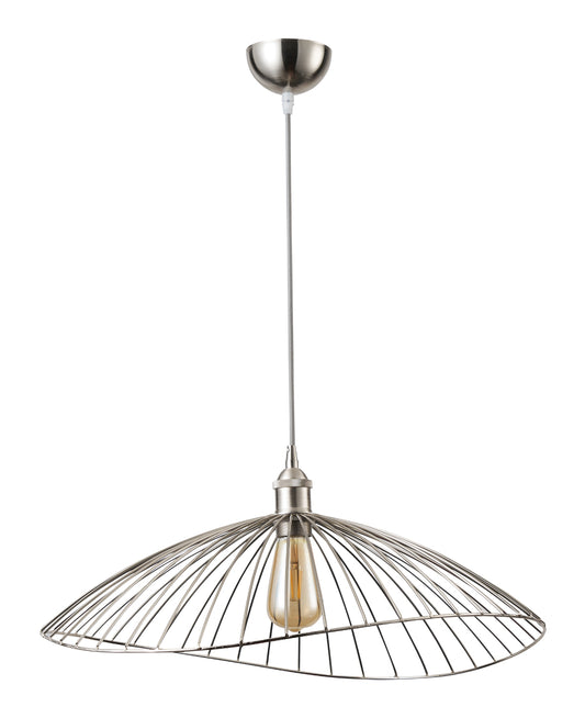 PDC 6084 CR 1/Φ ΜΕΤΑΛΛΙΚΟ ΚΟΥΡΜΠΑ ΝΙΚΕΛ 1xΕ27 Φ60x(18-110)